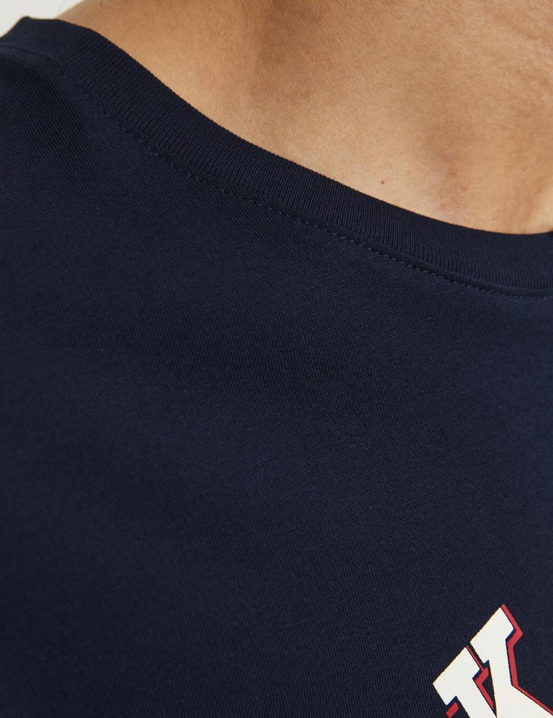 CAMISETA JACK&JONES JJELOGO AZUL OSCURO