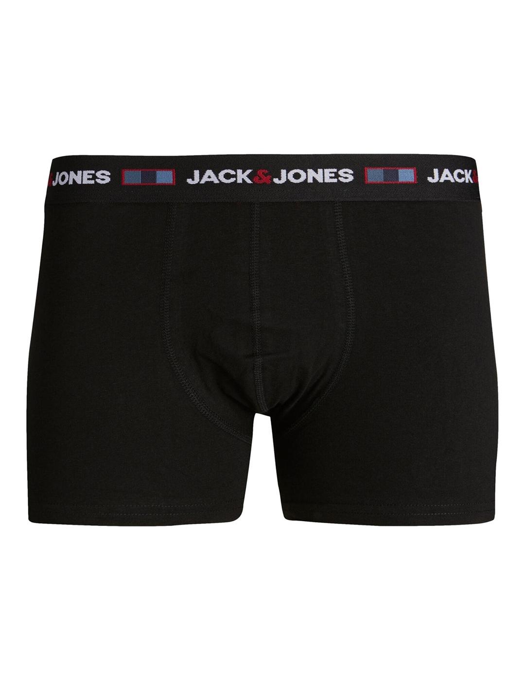 CALCETINES BOXER JACK&JONES CAJA REGALO NEGRO
