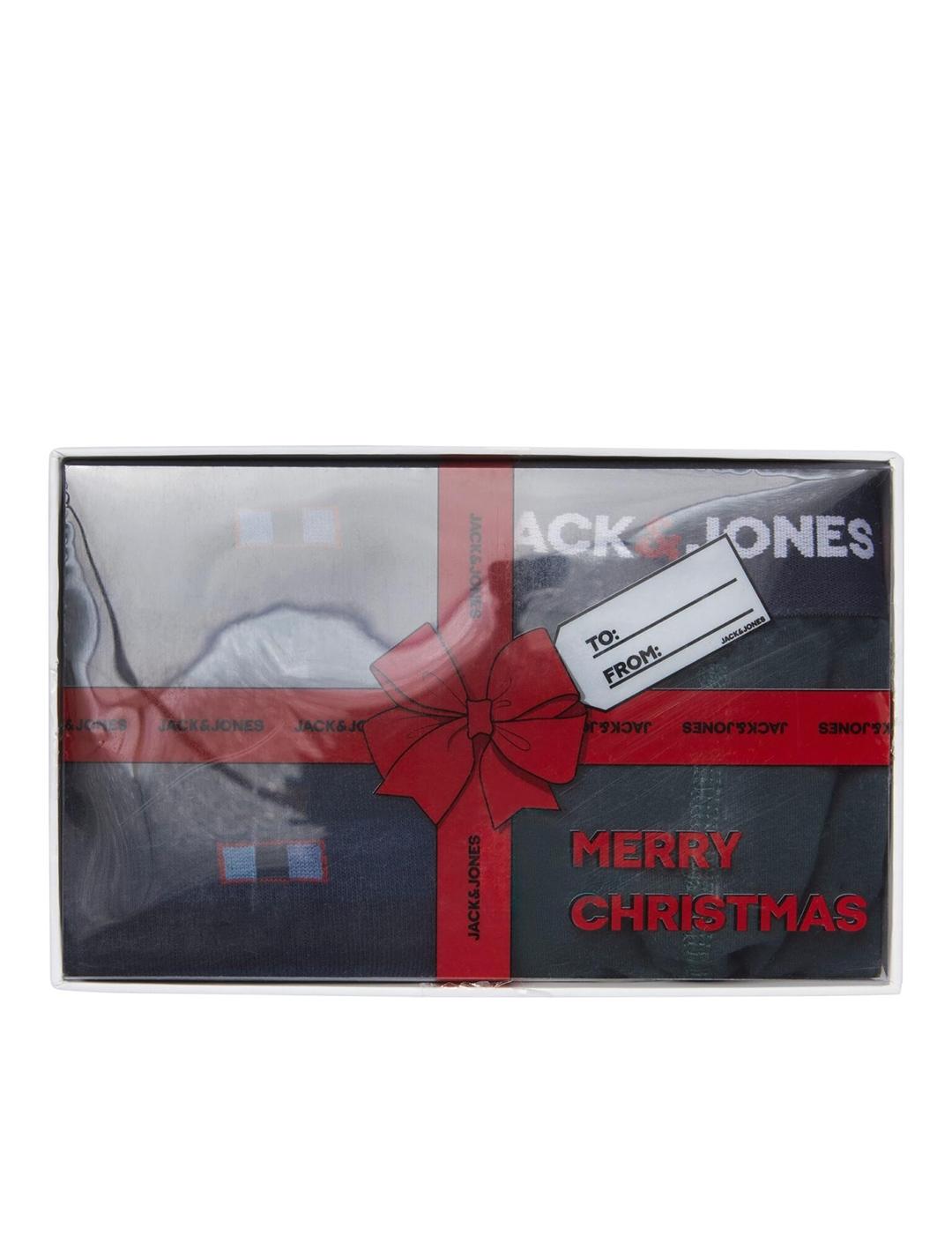 CALCETINES BOXER JACK&JONES CAJA REGALO VERDE