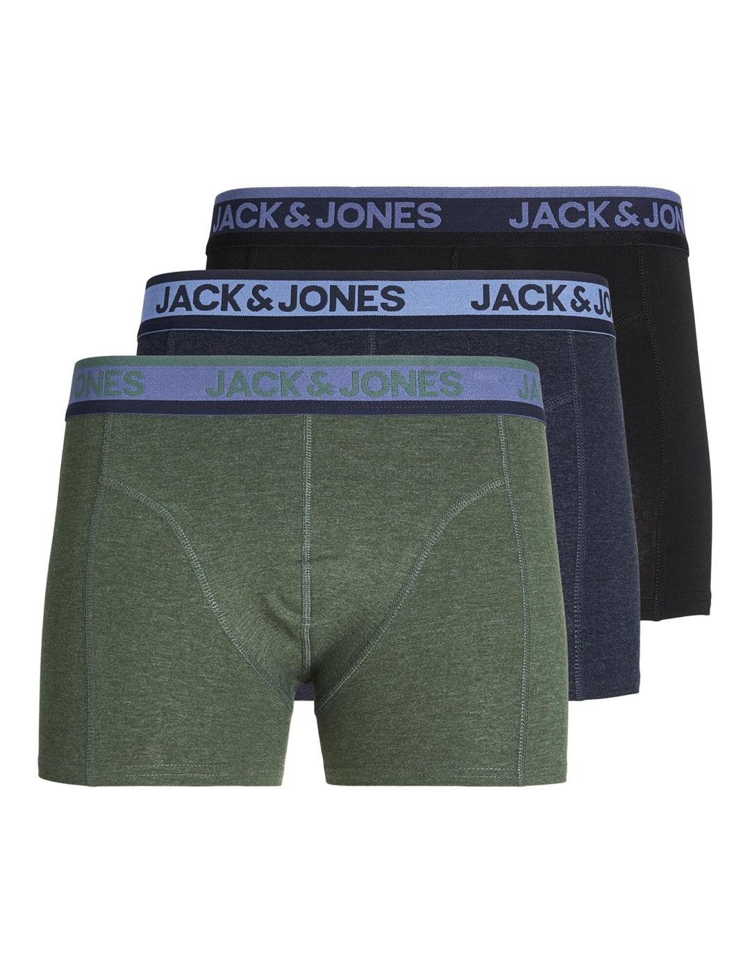 BOXER PACK 3 JACK&JONES JACCARLOS MULTICOLOR