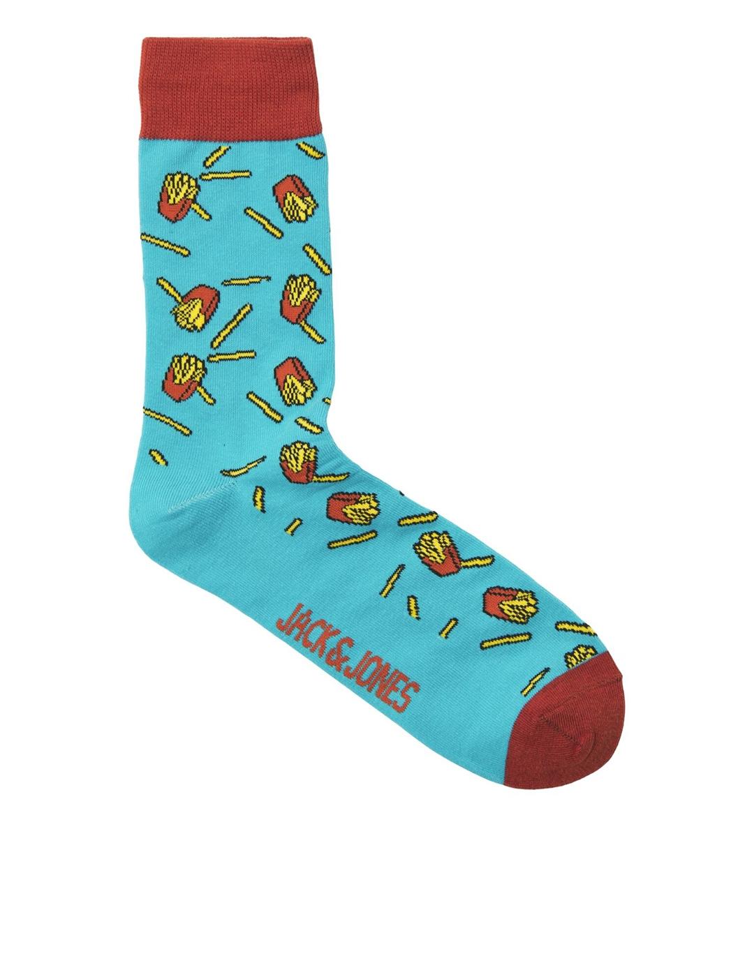 CALCETINES JACK&JONES PACK 5 JACJUNK AZUL