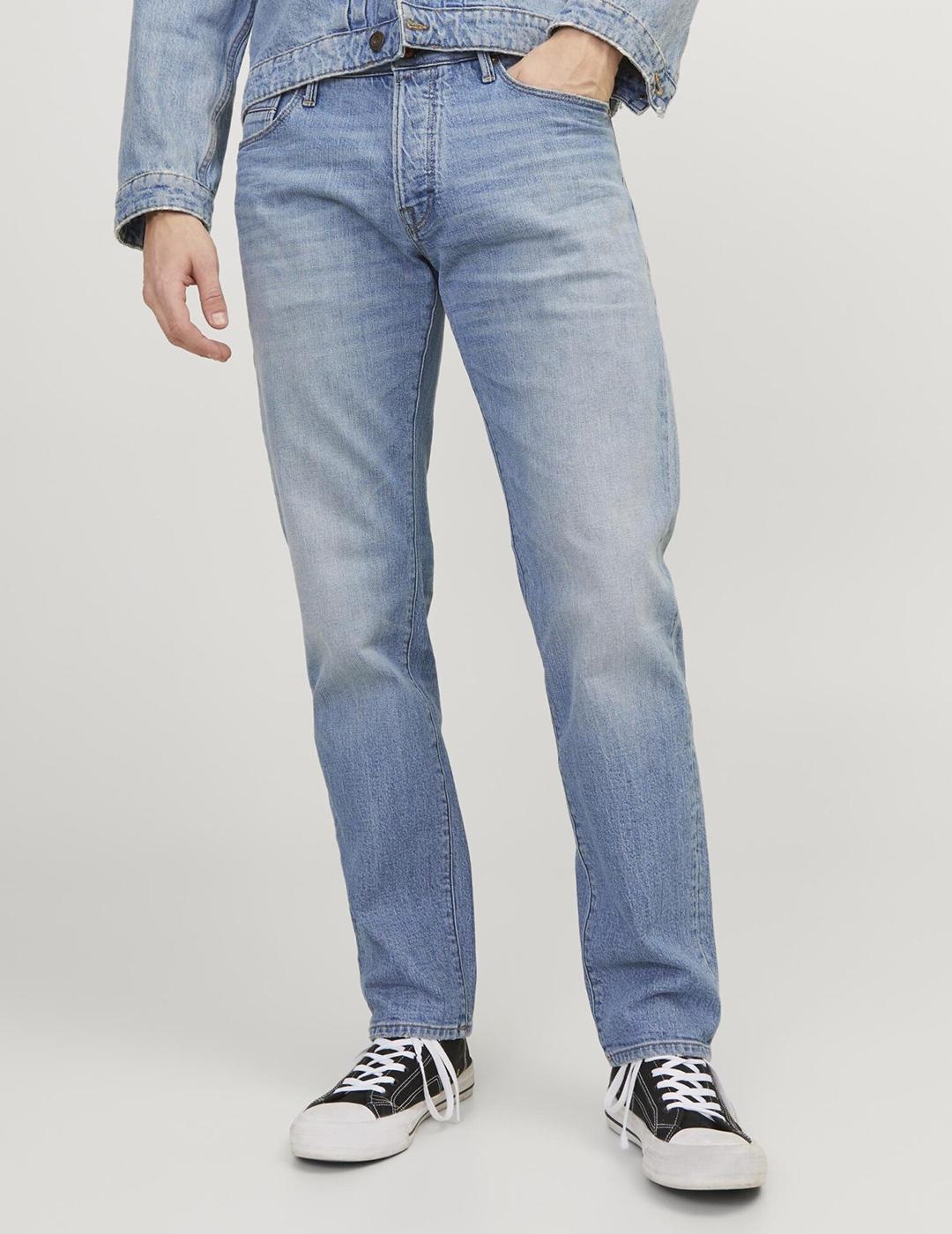 JEANS JACK&JONES JJIMIKE JJ 044 AZUL ATENUADO (CLA