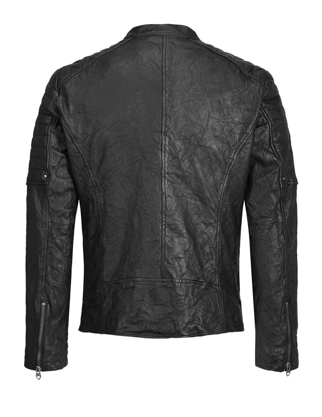 CHAQUETA JACK&JONES JCORYAN LEATHER NEGRO