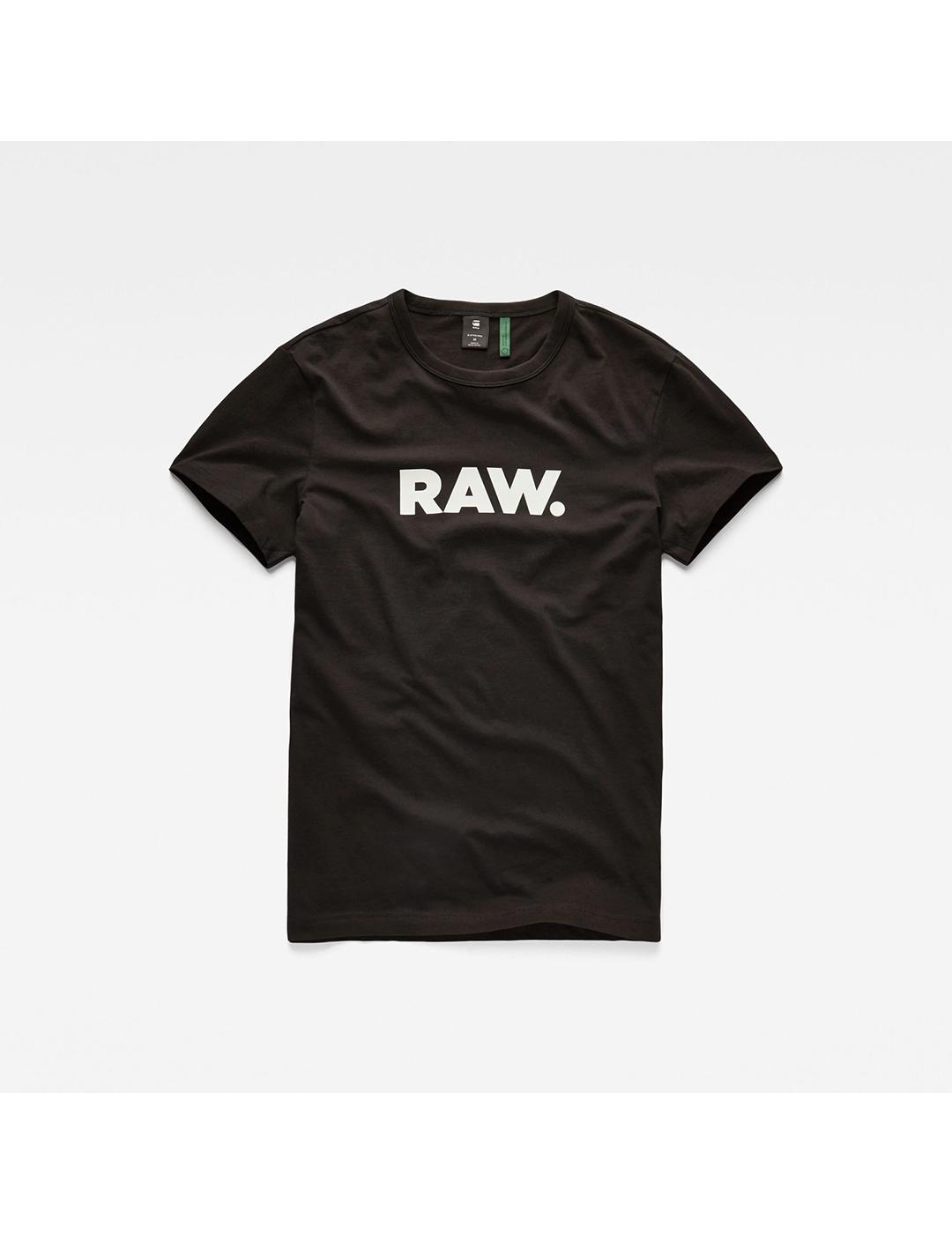 CAMISETA G-STAR HOLORN R T S/S NEGRO