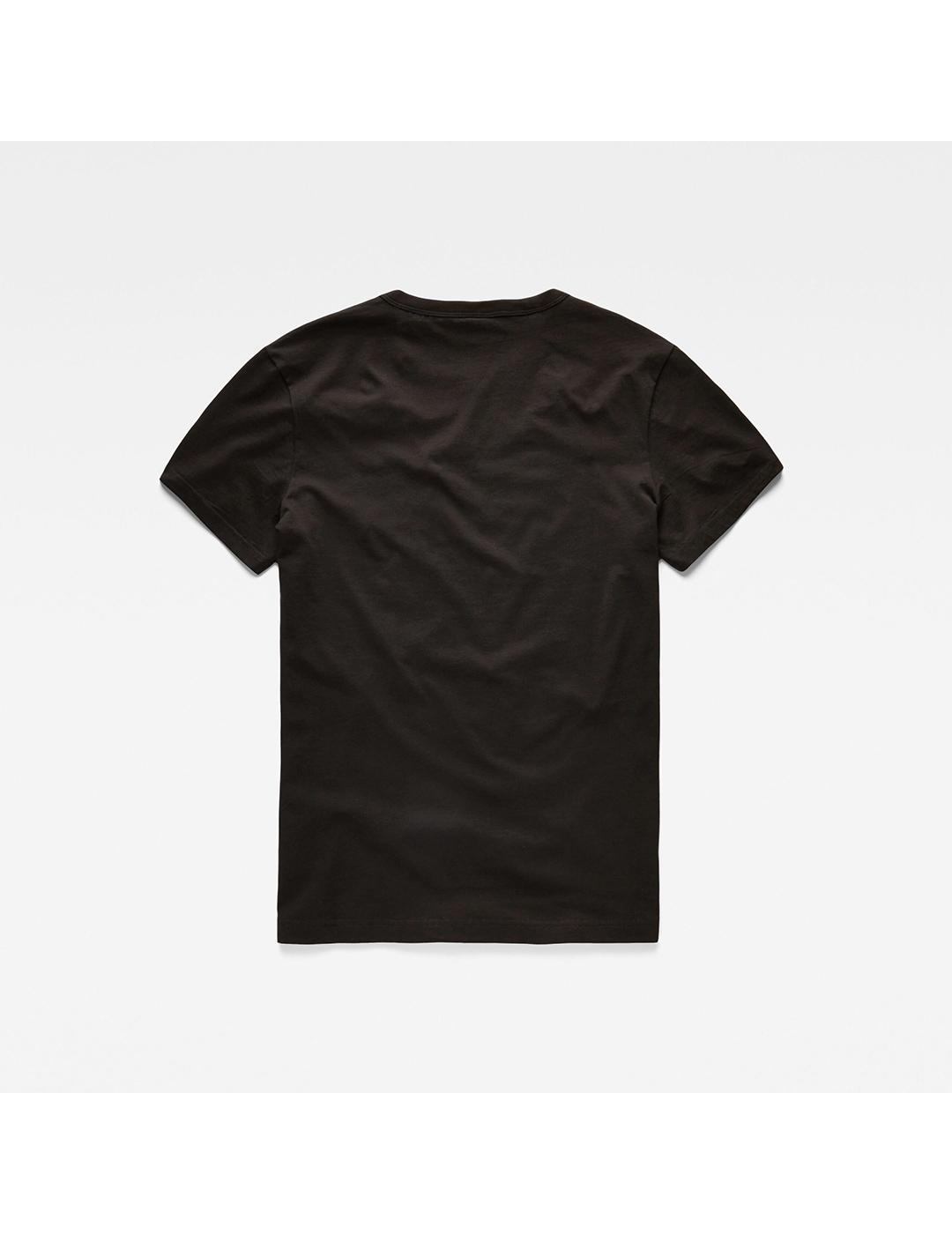 CAMISETA G-STAR HOLORN R T S/S NEGRO