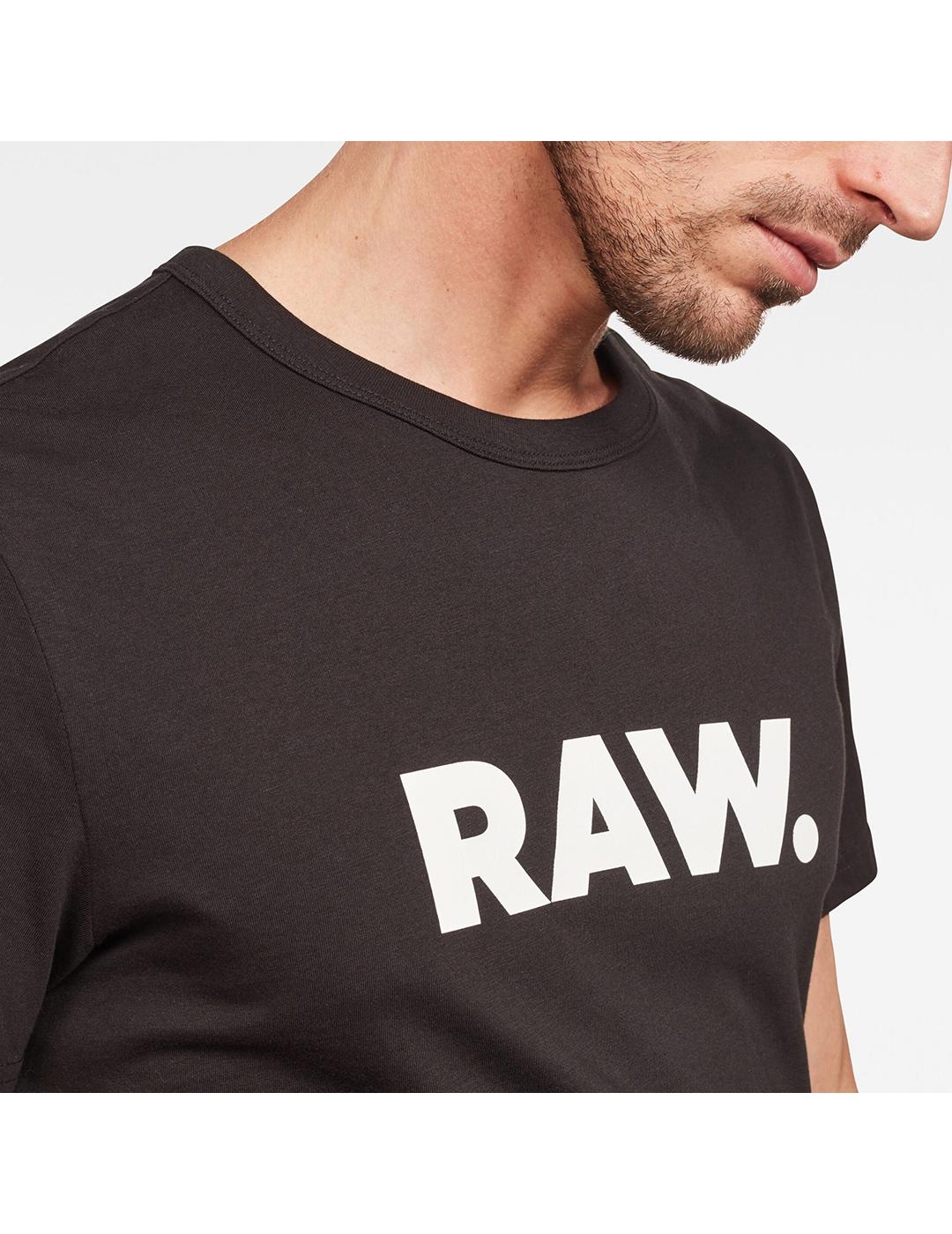 CAMISETA G-STAR HOLORN R T S/S NEGRO