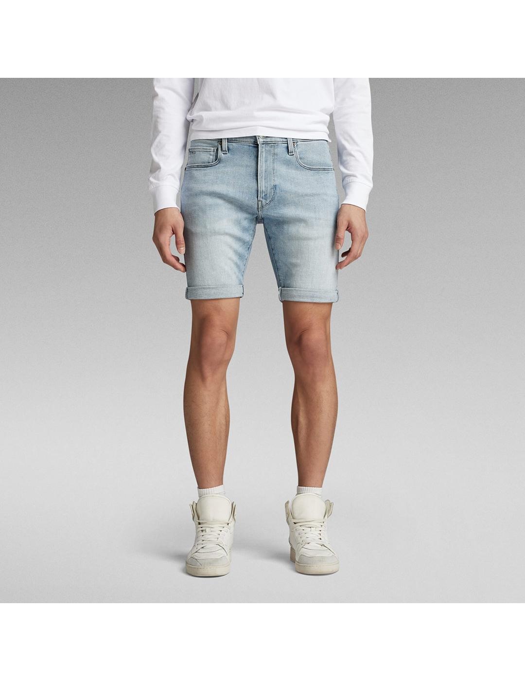 SHORTS G-STAR 3301 AZUL CLARO