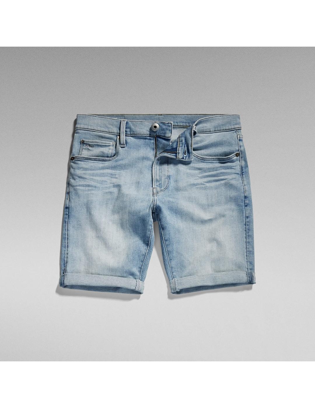 SHORTS G-STAR 3301 AZUL CLARO