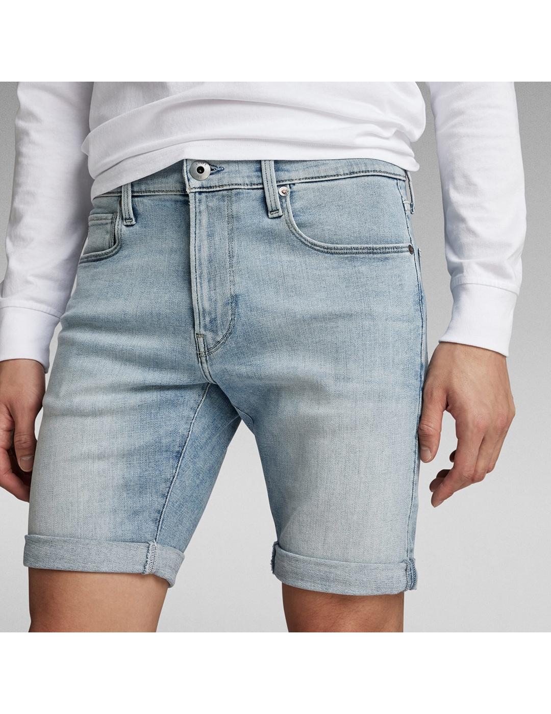 SHORTS G-STAR 3301 AZUL CLARO