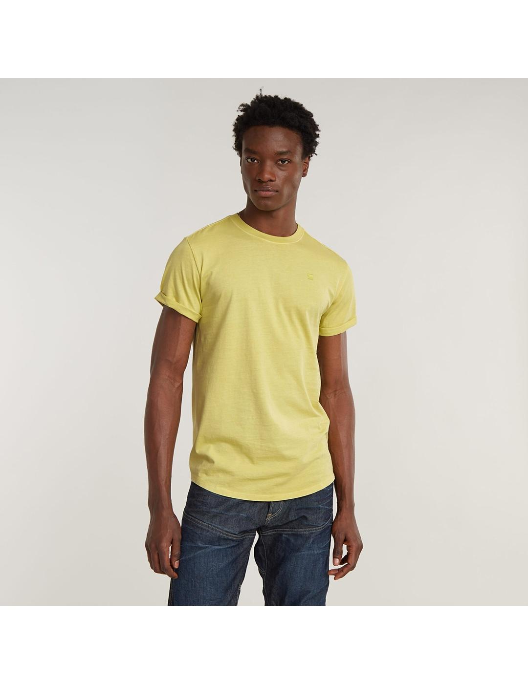 CAMISETA G-STAR LASH AMARILLO CLARO