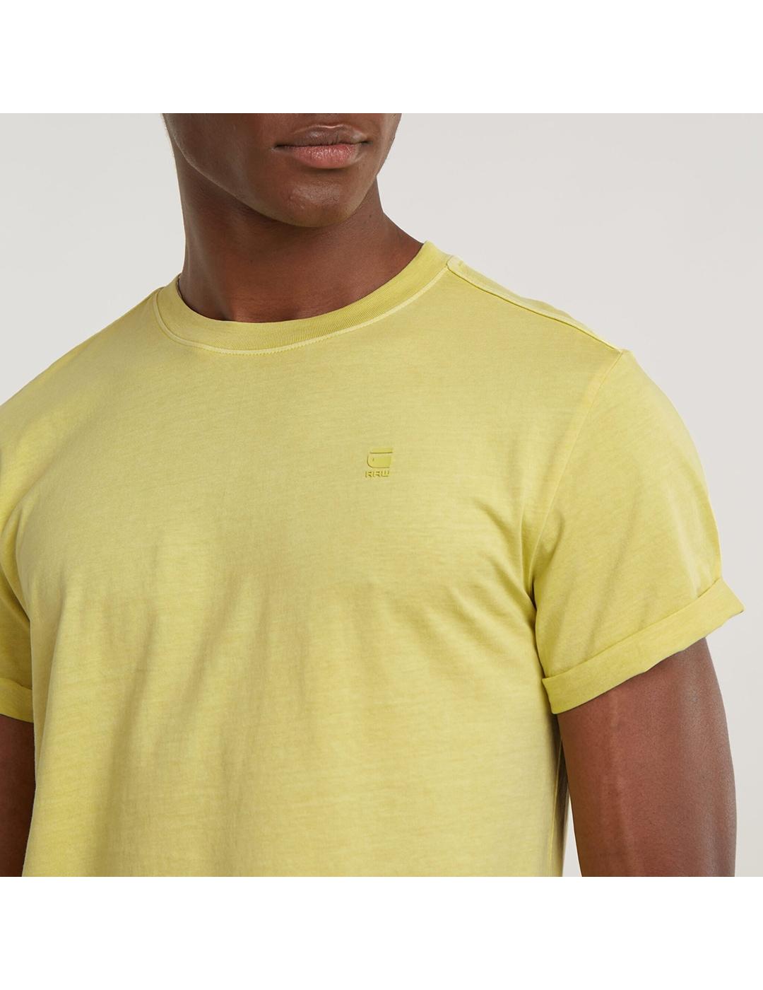 CAMISETA G-STAR LASH AMARILLO CLARO