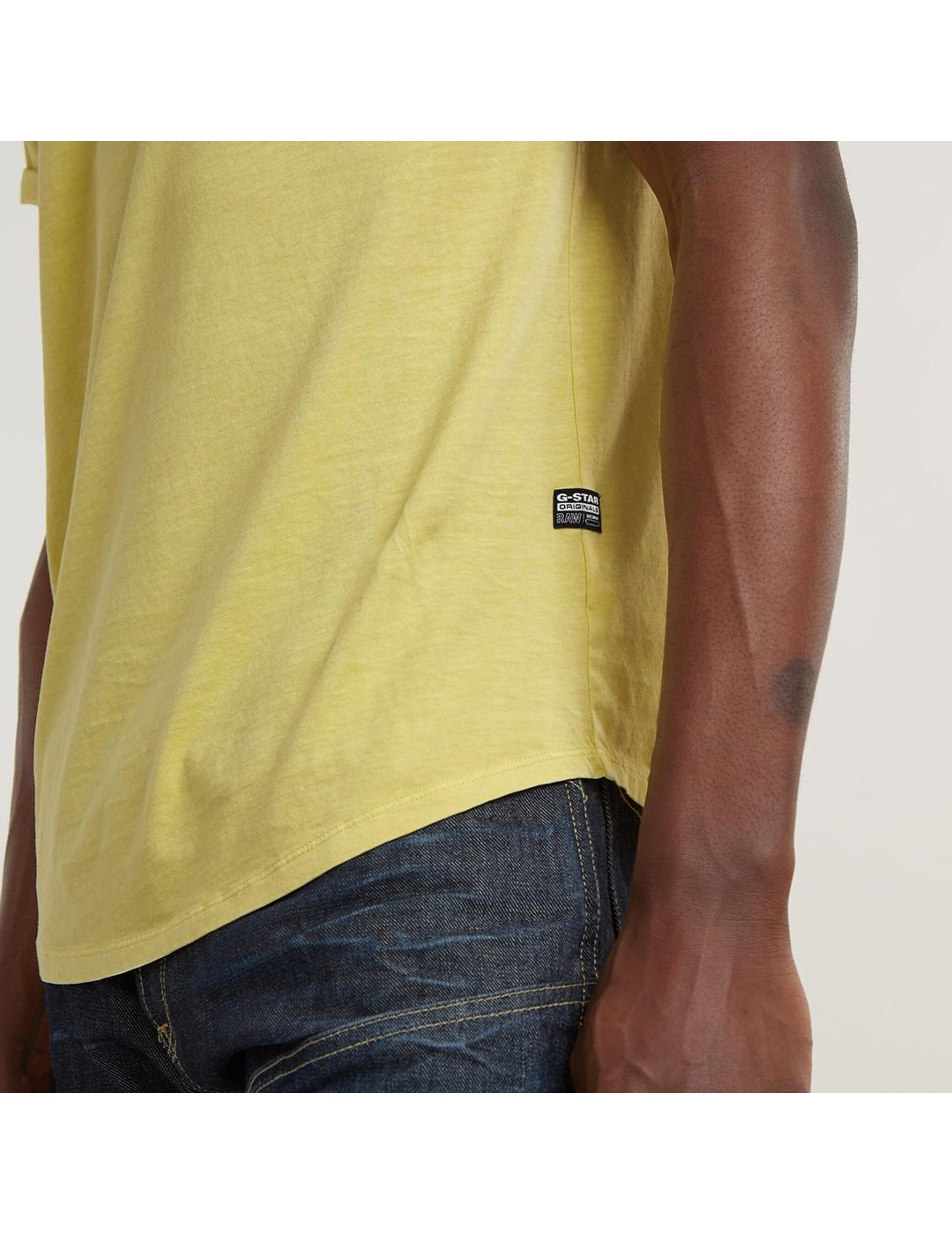 CAMISETA G-STAR LASH AMARILLO CLARO