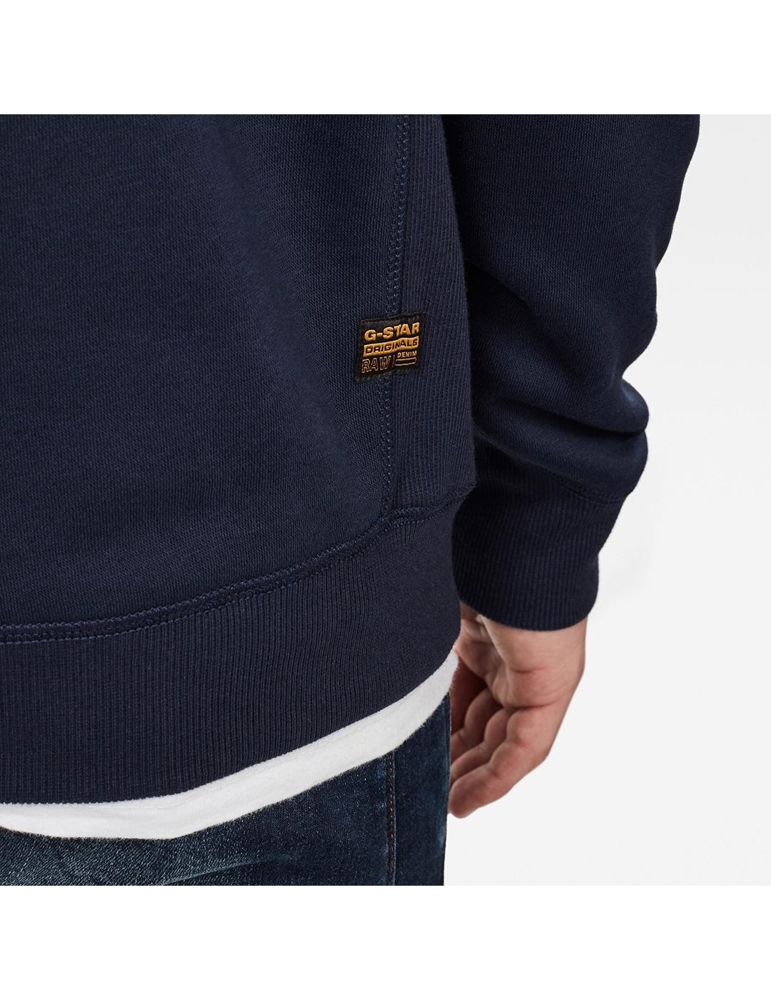 SUDADERA G-STAR PREMIUM CORE R AZUL OSCURO
