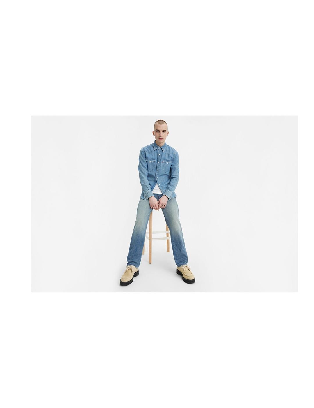 JEANS LEVIS 501 ORIGINAL MISTY LAKE AZUL ATENUADO