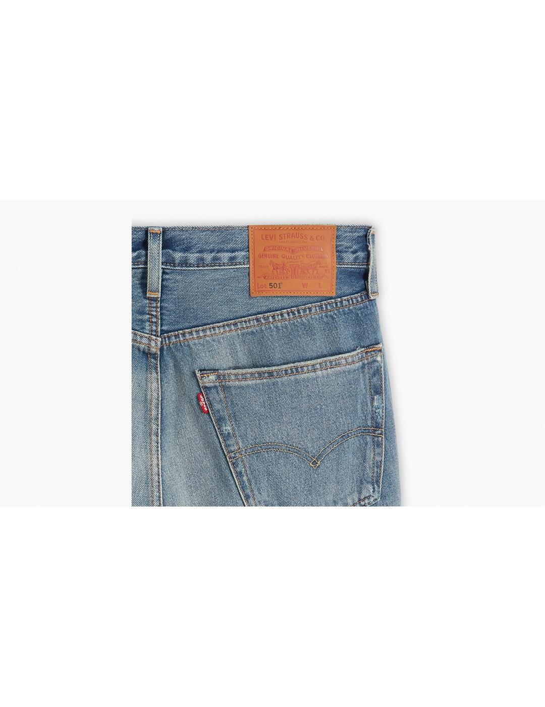 JEANS LEVIS 501 ORIGINAL MISTY LAKE AZUL ATENUADO