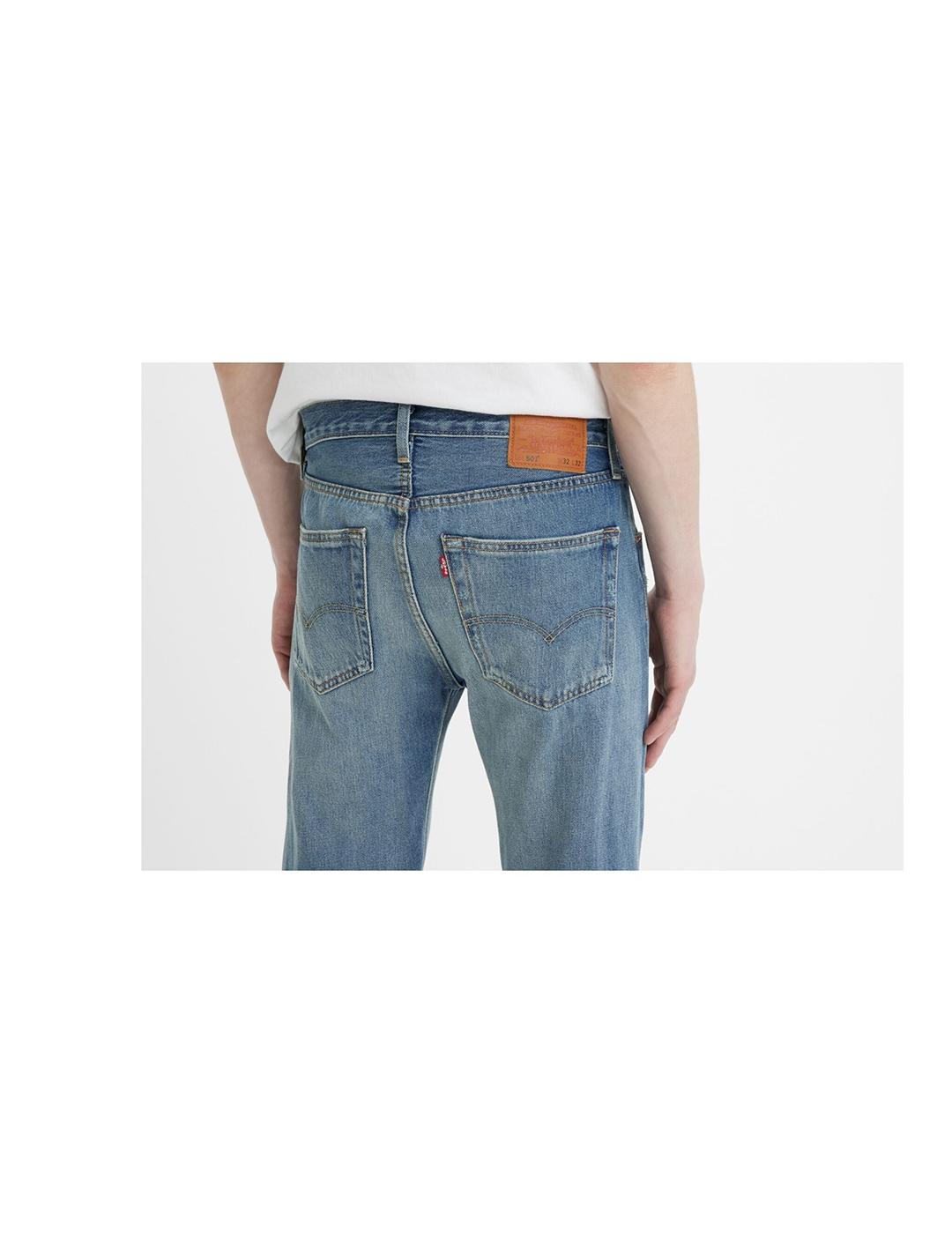 JEANS LEVIS 501 ORIGINAL MISTY LAKE AZUL ATENUADO