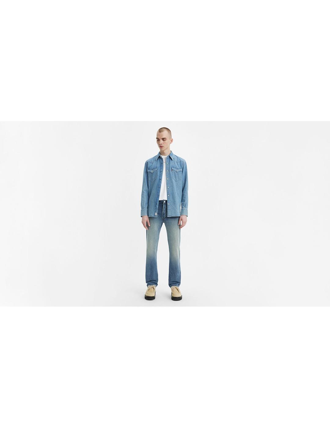 JEANS LEVIS 501 ORIGINAL MISTY LAKE AZUL ATENUADO