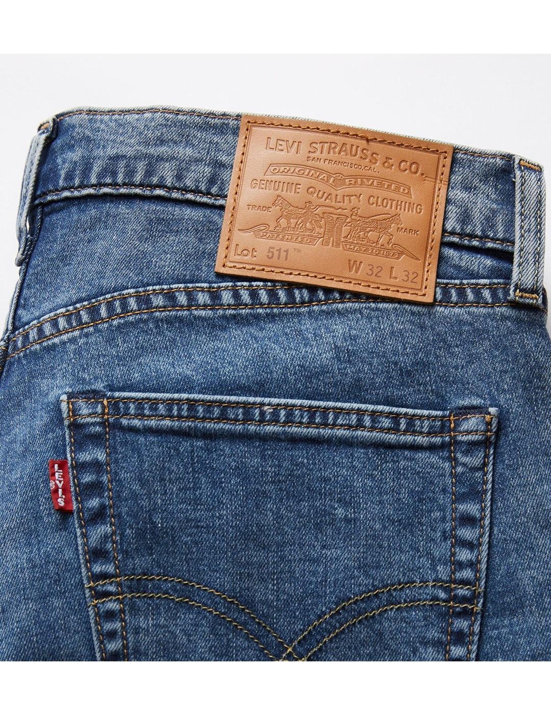 JEANS LEVIS 511 SLIM CALL IT OFF AZUL