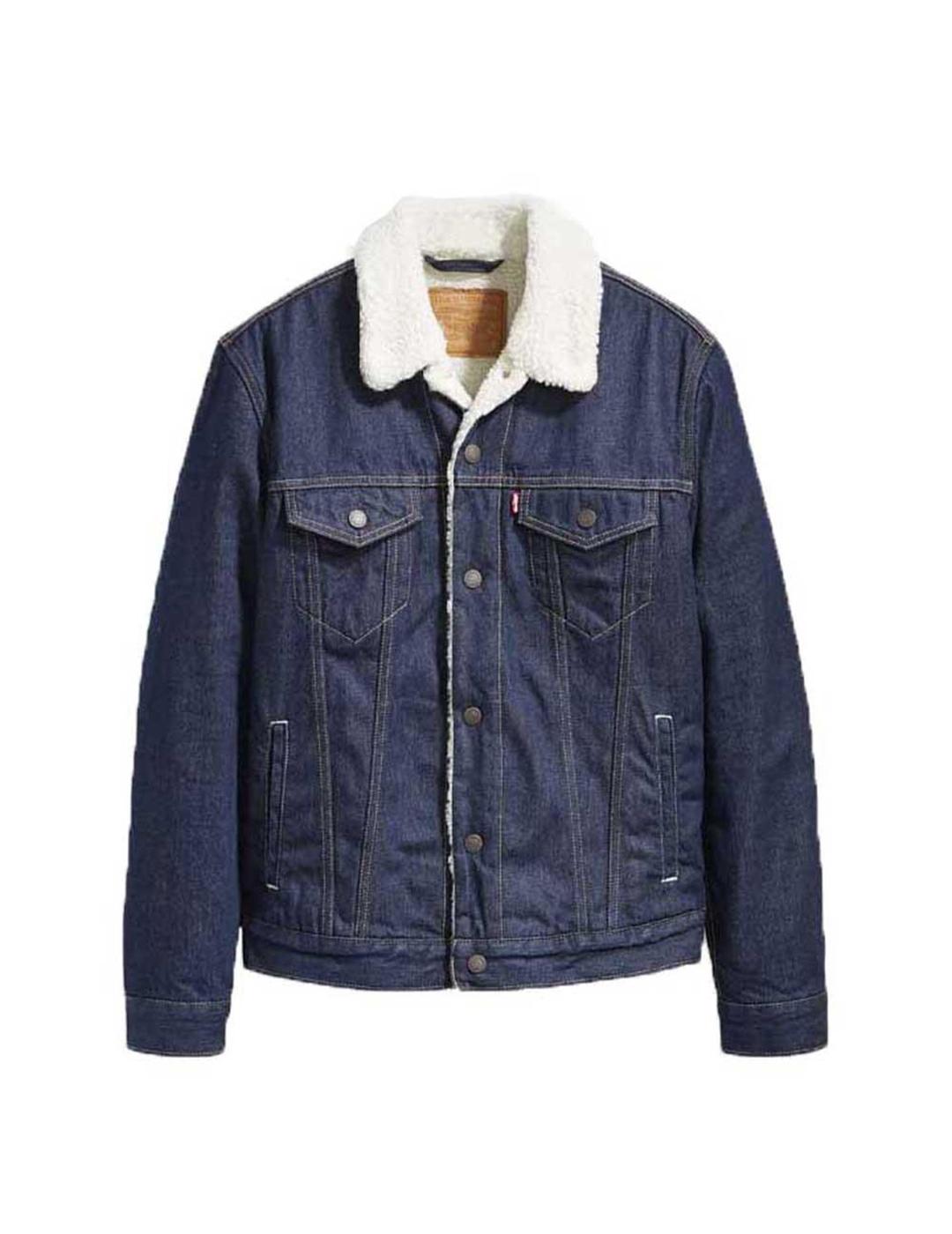 CHAQUETA LEVIS TYPE 3 SHERPA AZUL OSCURO