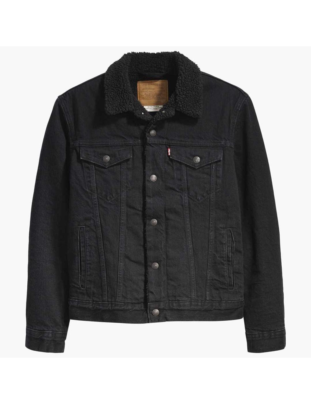 CHAQUETA LEVIS TYPE 3 SHERPA BERK NEGRO