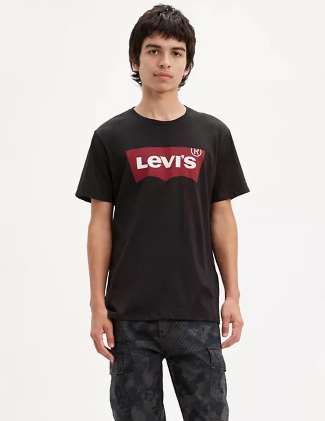 CAMISETA LEVIS GRAPHIC SET IN NECK BLACK NEGRO