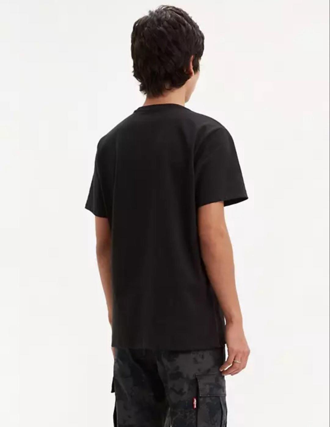 CAMISETA LEVIS GRAPHIC SET IN NECK BLACK NEGRO