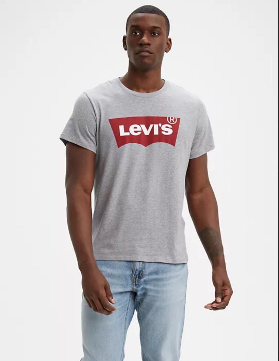 CAMISETA LEVIS GRAPHIC SET IN NECK MIDTONE GRIS CL
