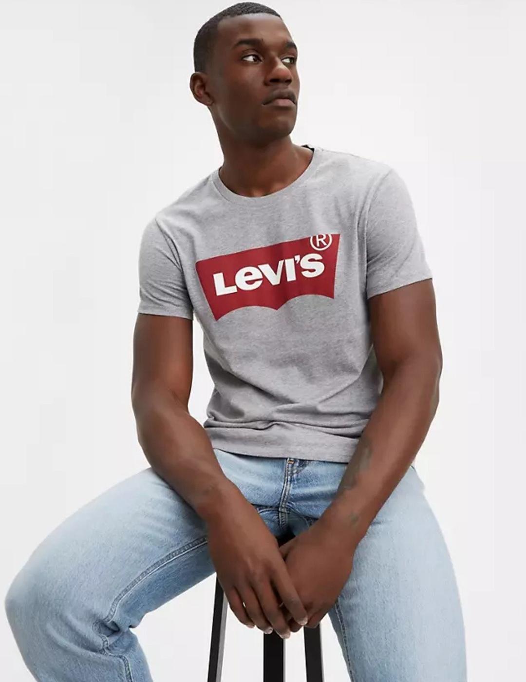 CAMISETA LEVIS GRAPHIC SET IN NECK MIDTONE GRIS CL