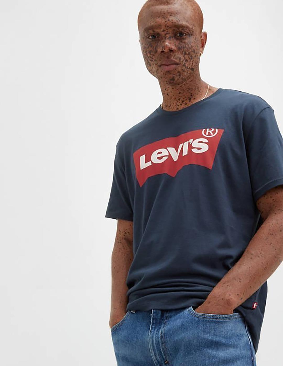 CAMISETA LEVIS GRAPHIC SET IN NECK DRESS BLUE AZUL