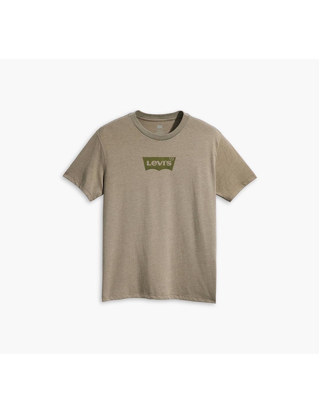 CAMISETA LEVIS GRAPHIC VERDE OLIVA, ATENUADO