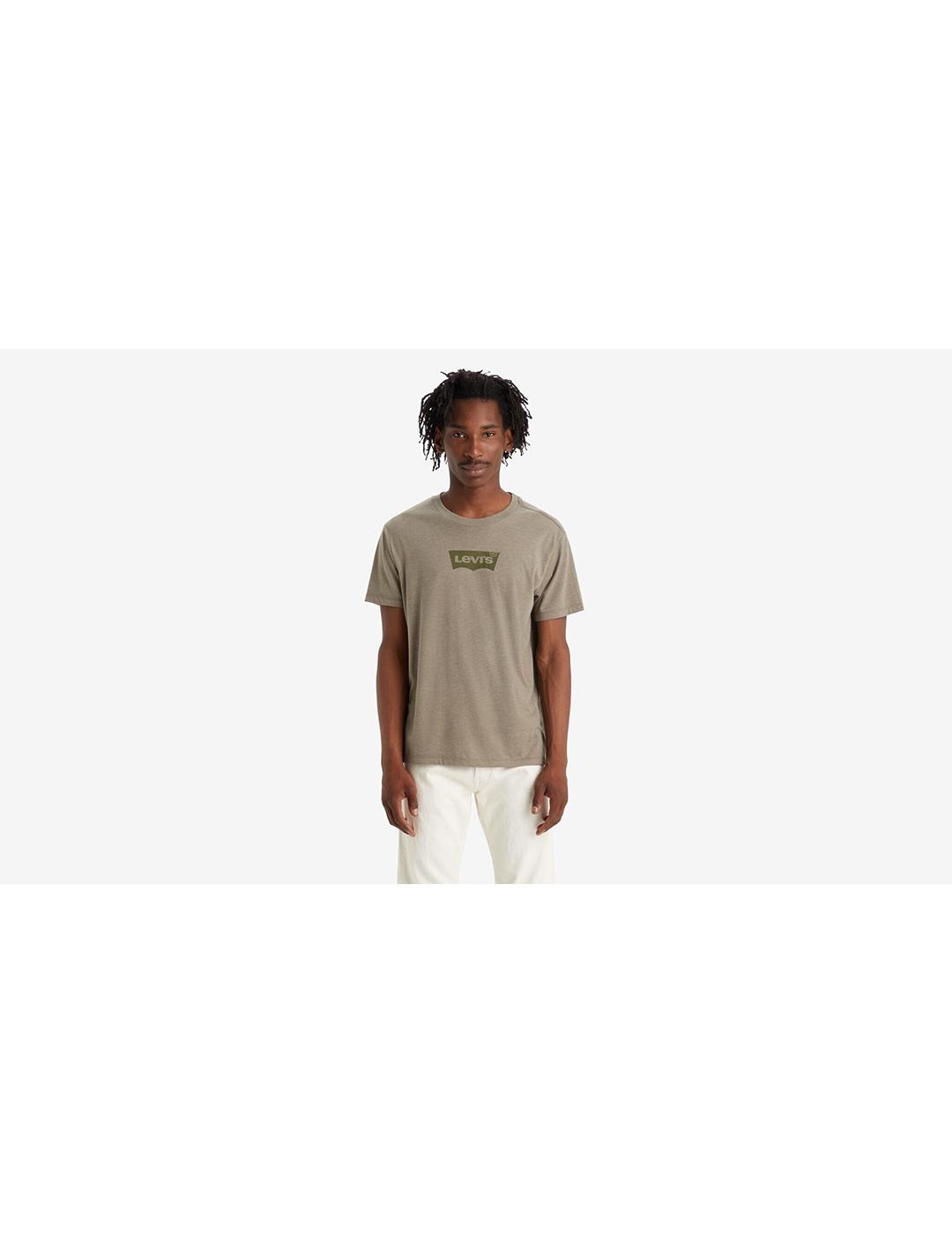 CAMISETA LEVIS GRAPHIC VERDE OLIVA, ATENUADO