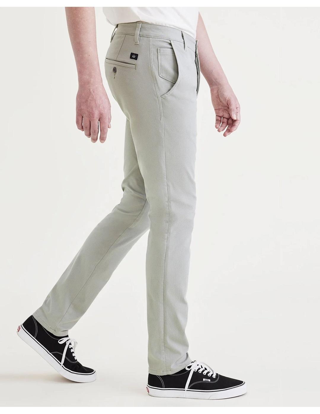 PANTALON DOCKERS SUPREME FLEX SKINNY GRIS CLARO