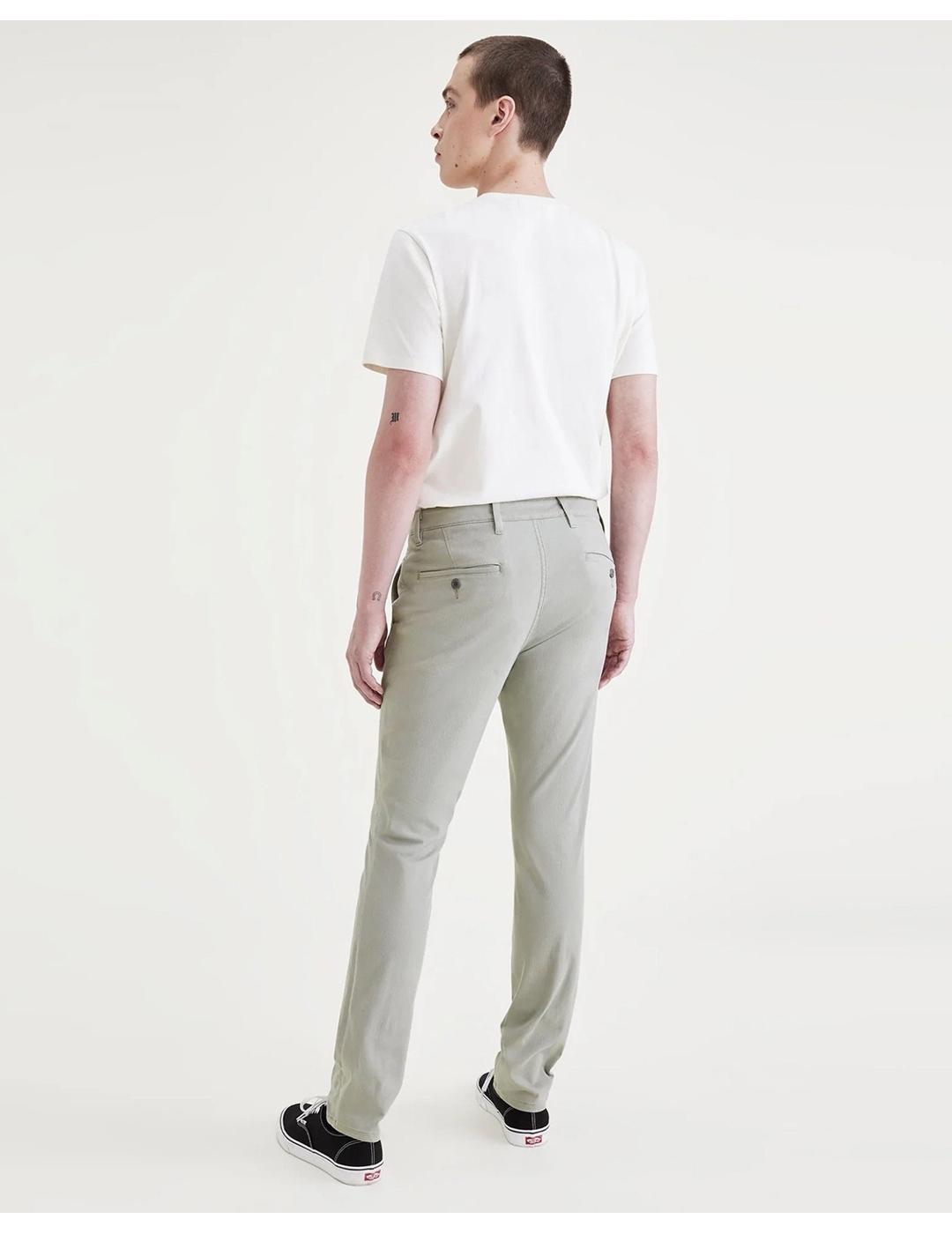 PANTALON DOCKERS SUPREME FLEX SKINNY GRIS CLARO