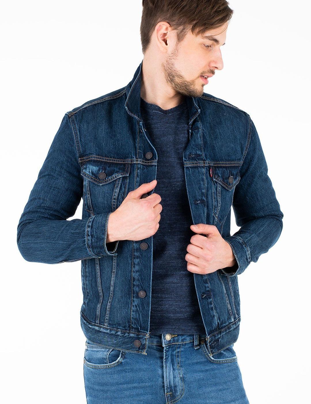 CHAQUETA LEVIS TRUCKER JACKET PALMER AZUL OSCURO C
