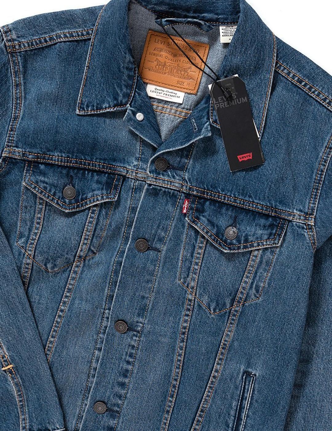 CHAQUETA LEVIS TRUCKER MAYZE AZUL ATENUADO