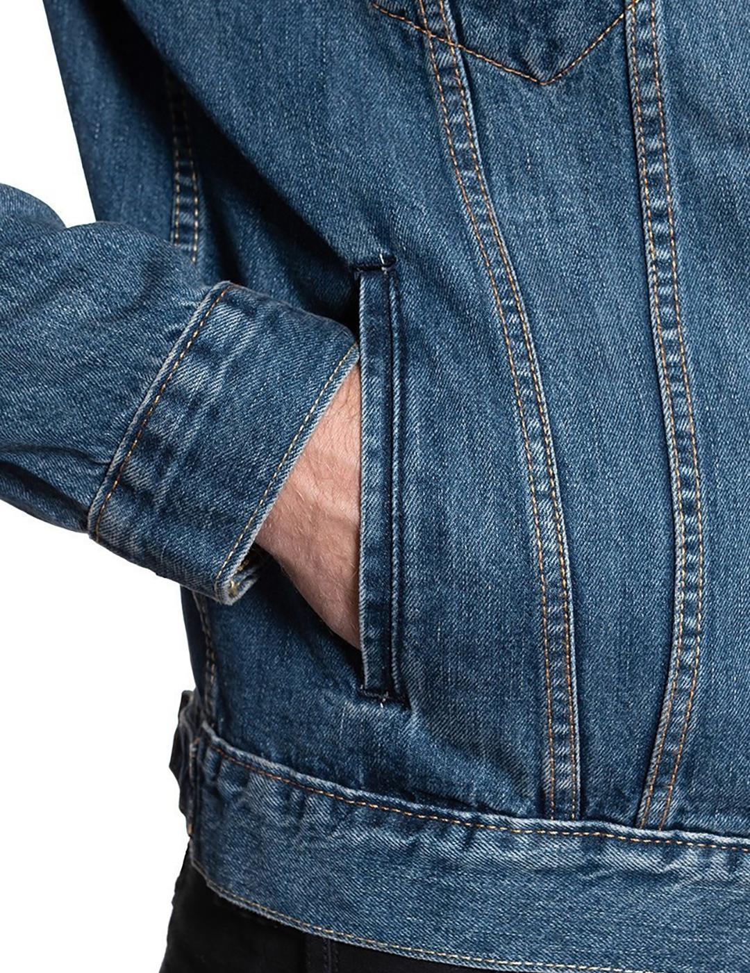 CHAQUETA LEVIS TRUCKER MAYZE AZUL ATENUADO