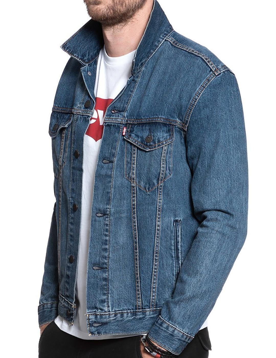 CHAQUETA LEVIS TRUCKER MAYZE AZUL ATENUADO
