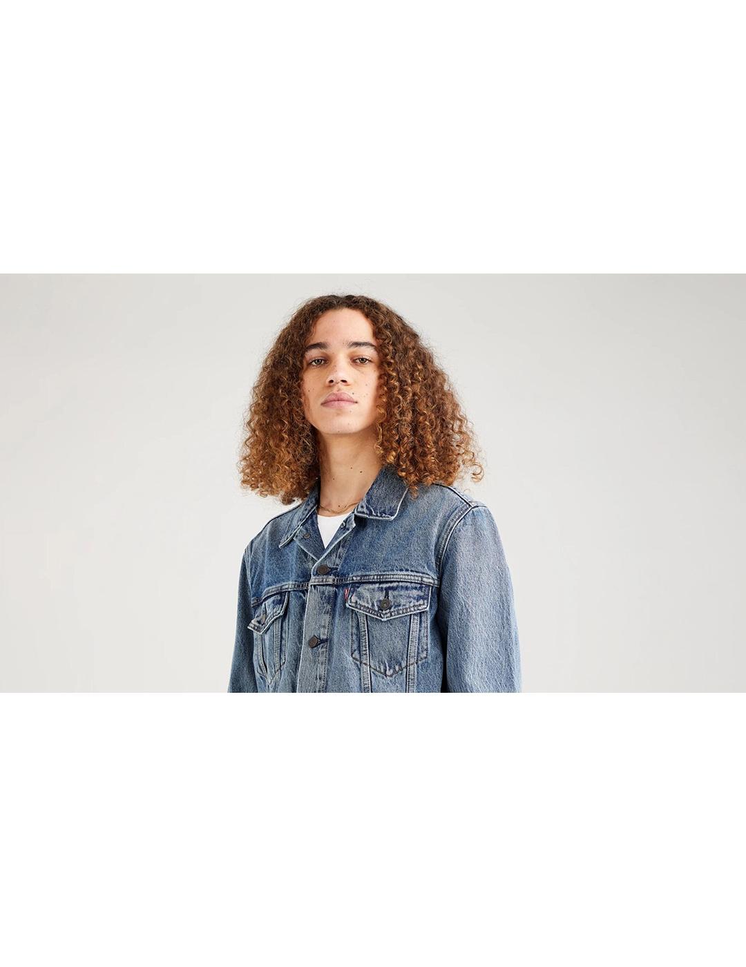 CHAQUETA LEVIS THE TRUCKER SKYLINE AZUL ATENUADO (