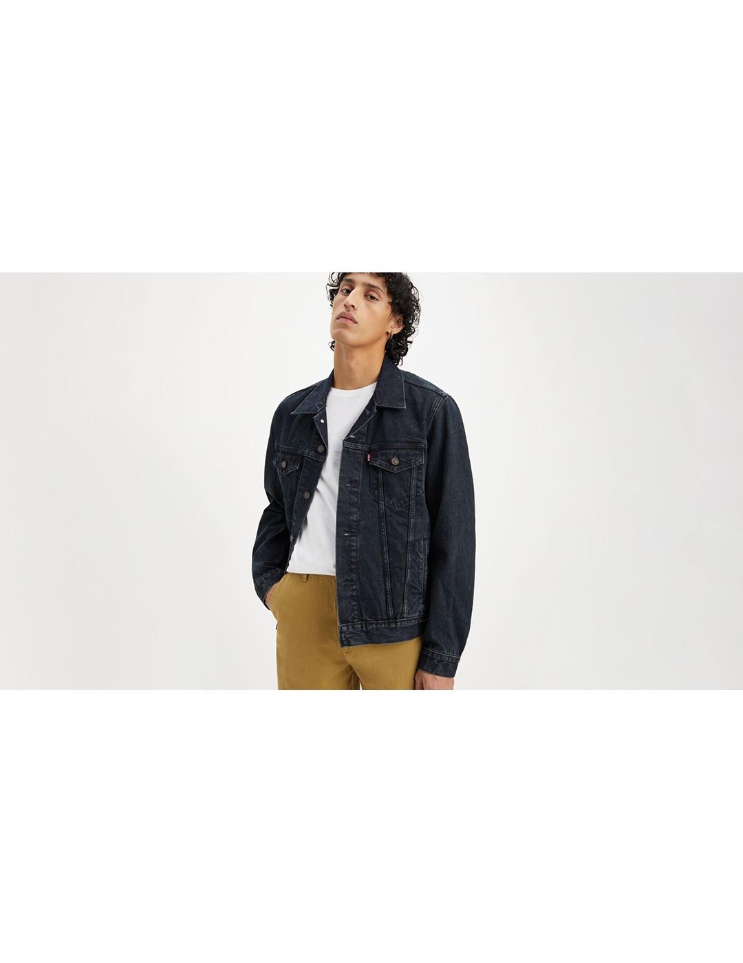 CHAQUETA LEVIS TRUCKER BLUE-BLACK AZUL OSCURO