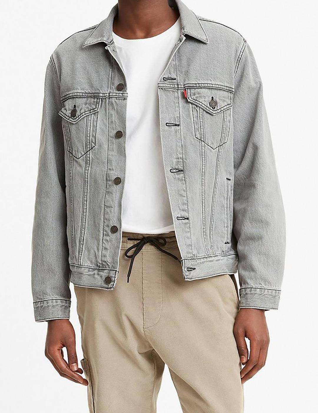 CHAQUETA LEVIS TRUCKER VINTAGE FIT GOTTA GET GRIS