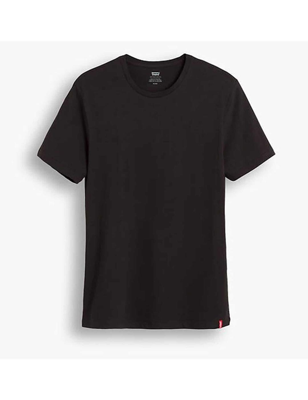CAMISETAS LEVIS PACK 2 BLACK NEGRO