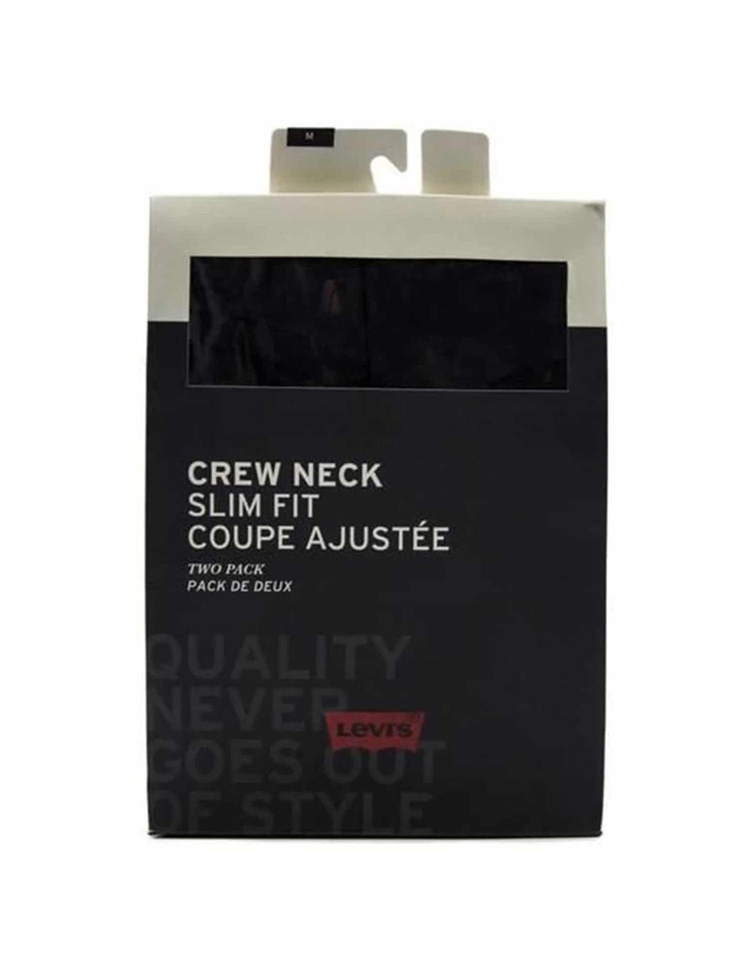 CAMISETAS LEVIS PACK 2 BLACK NEGRO