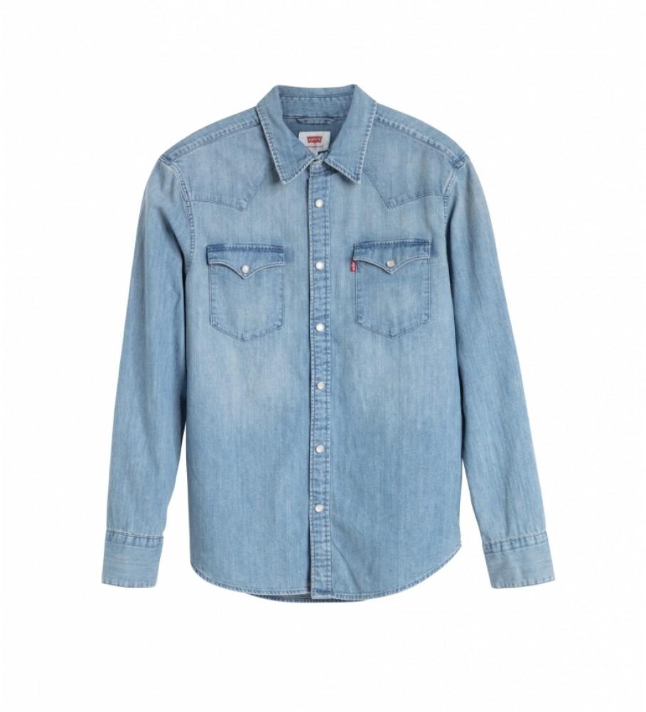 CAMISA LEVIS BARSTOW WESTERN STANDARD RED CAS AZUL