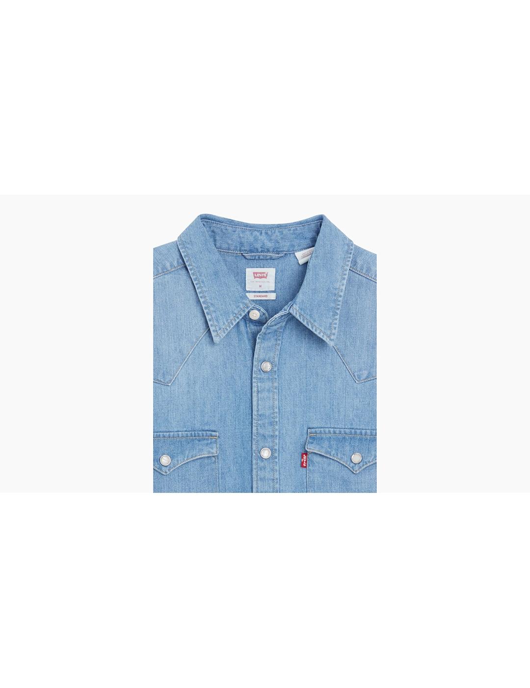 CAMISA LEVIS BARSTOW WESTERN ESTA NOCHE AZUL ATENU