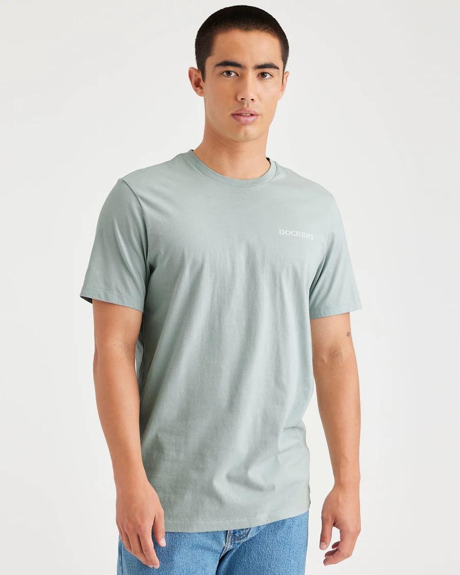 CAMISETA DOCKERS GRAPHIC AZUL CLARO
