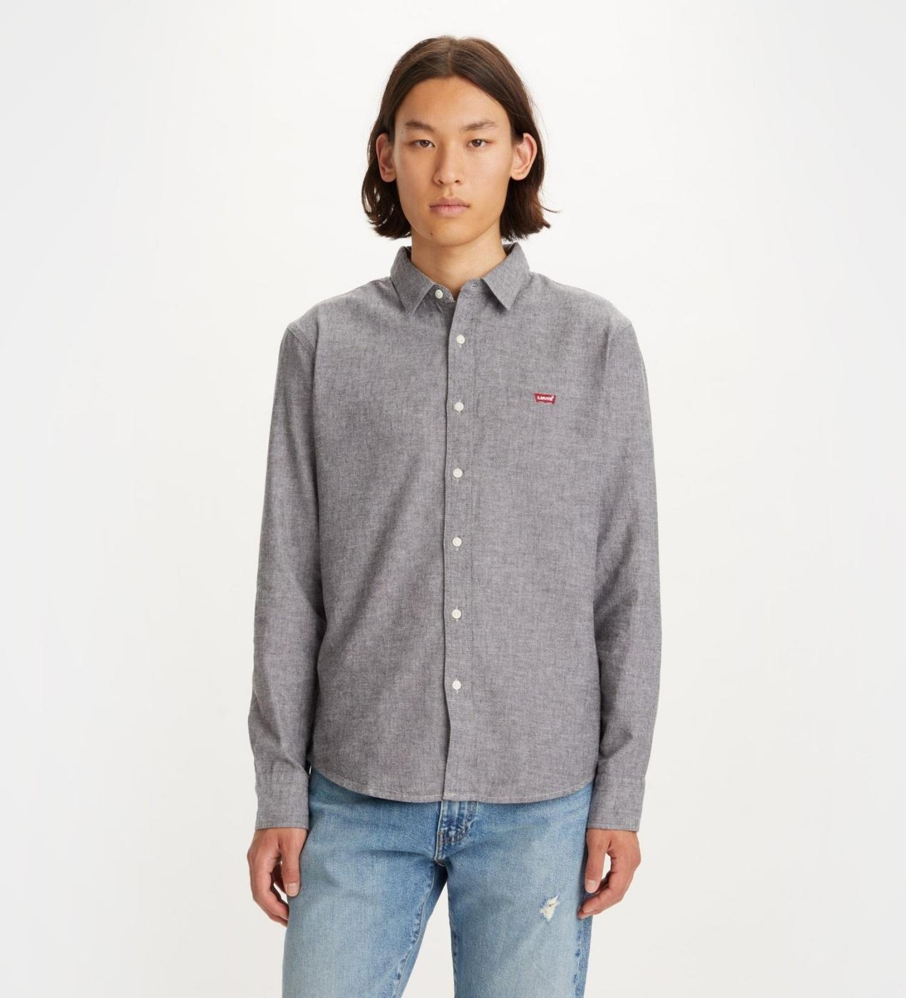 CAMISA LEVIS LS BATTERY HM BLACK AGATE GRIS CLARO