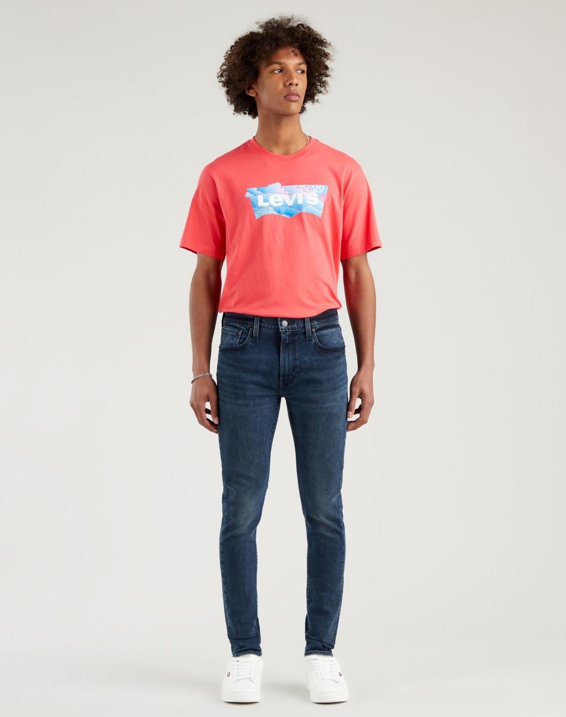 JEANS LEVIS SKINNY TAPER OCEAN PEWTER AZUL ATENUAD