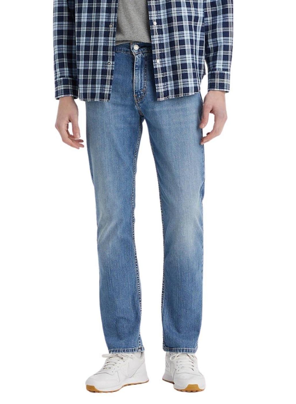 JEANS LEVIS 511 SLIM MARK WORDS AZUL ATENUADO