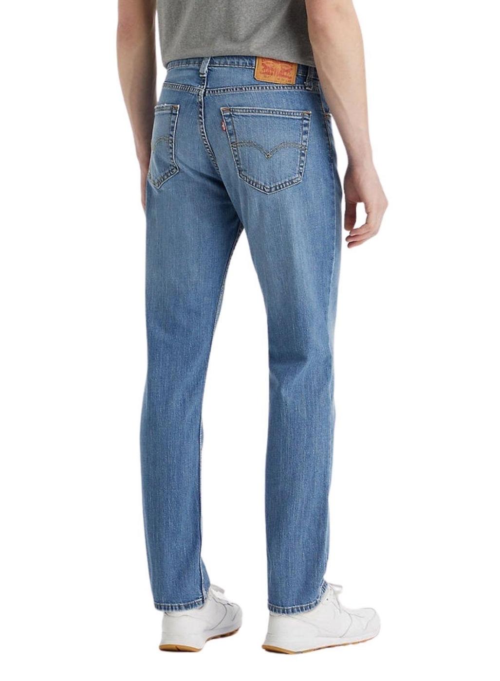 JEANS LEVIS 511 SLIM MARK WORDS AZUL ATENUADO