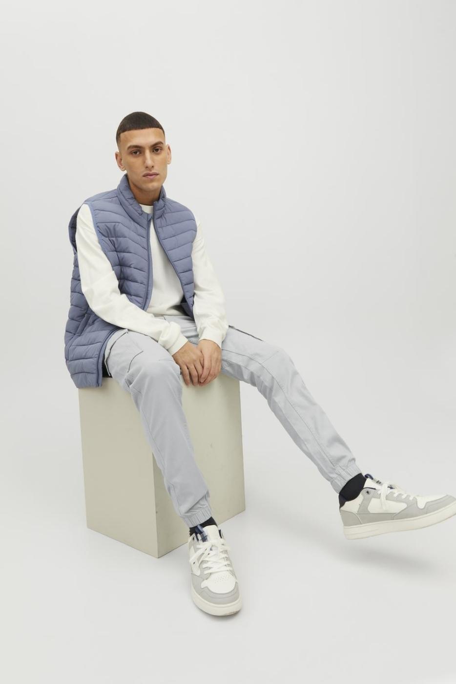 PANTALONES JACK&JONES JJIPAUL JJFLAKE GRIS OSCURO